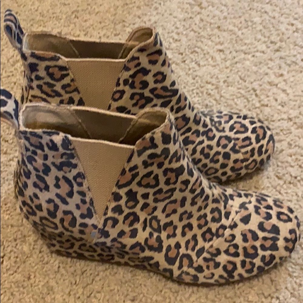 Tom’s Leopard Bootie  